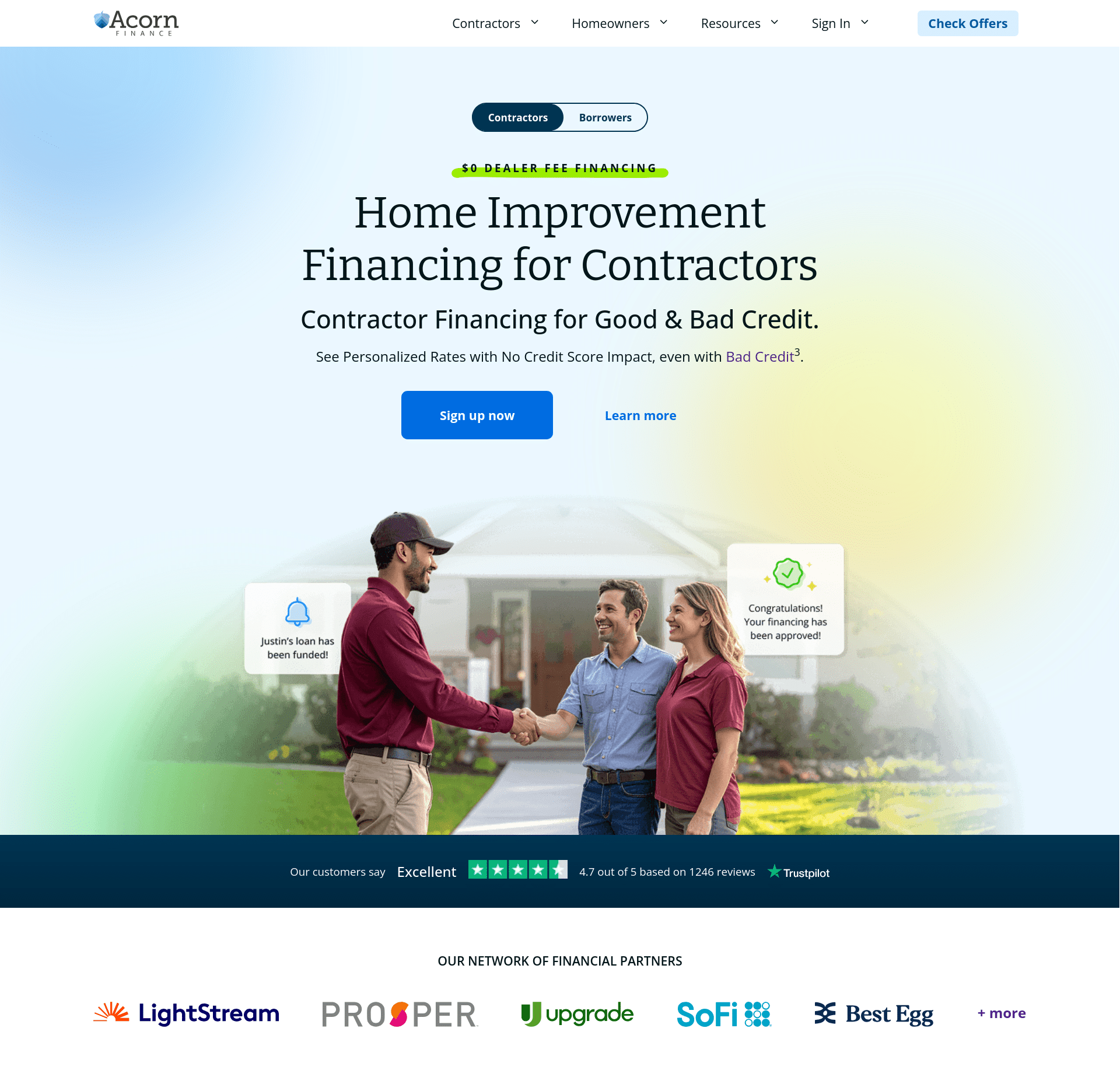 Acorn Finance website