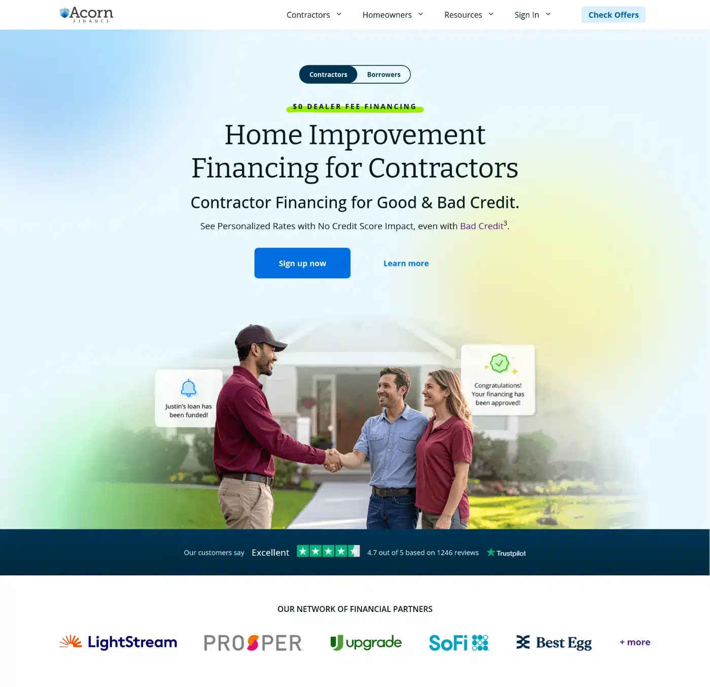 Acorn Finance website