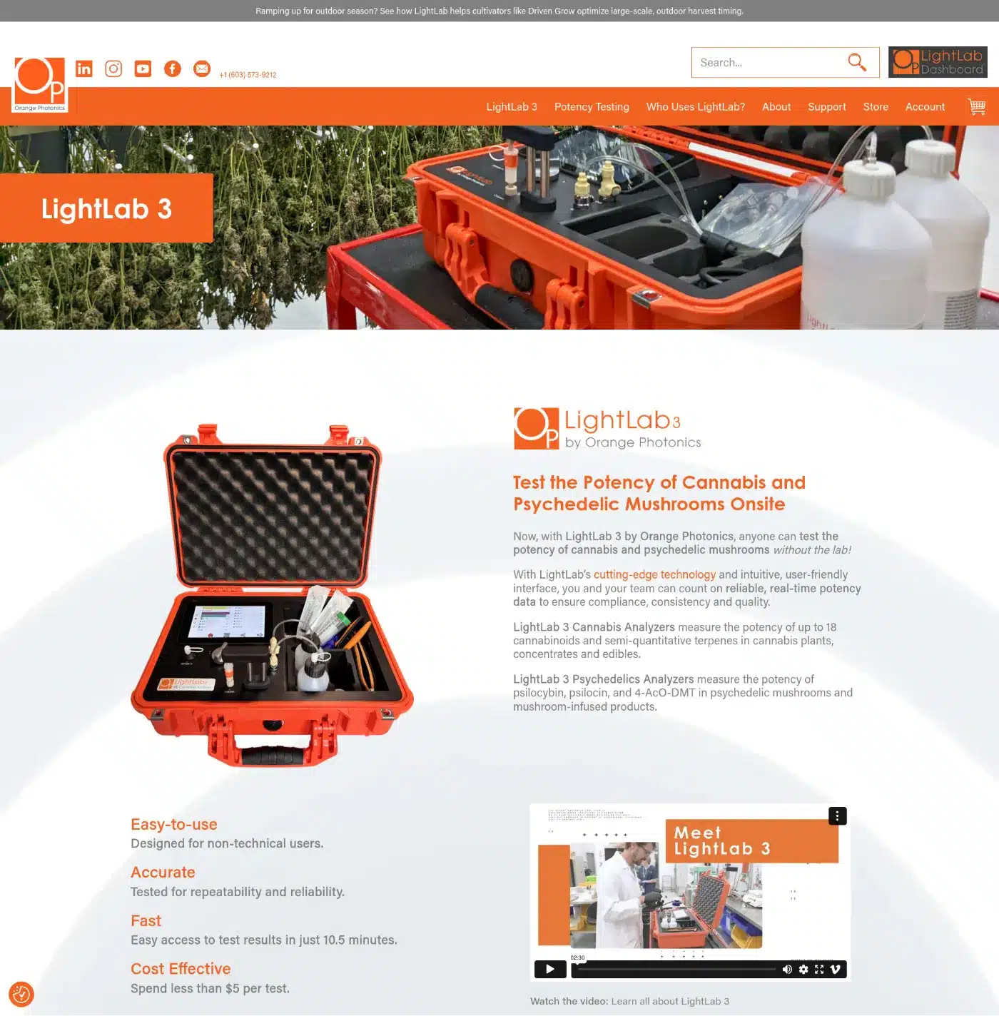 LightLab 3 by Orange Photonics website