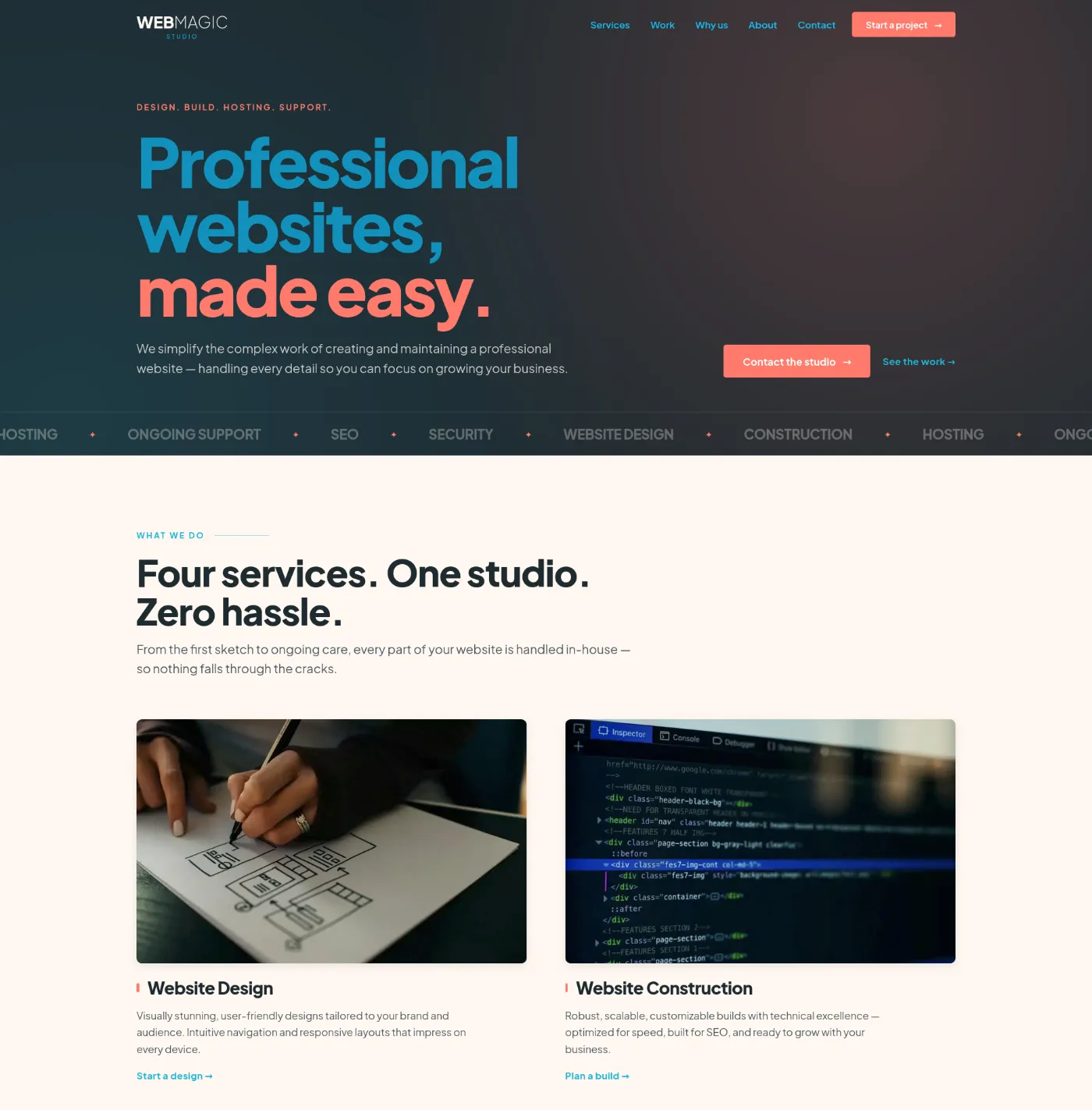 Web Magic Studio website