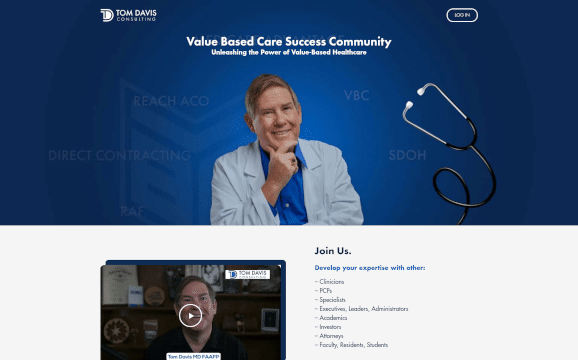 Tom Davis Consulting website homepage